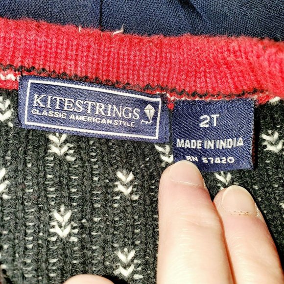 Kitestrings 2T Winter Sweater Heavy Half Zip - Picture 5 of 7